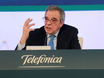 C&eacute;sar Alierta, presidente de Telef&oacute;nica.