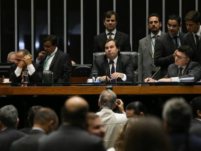 Deputados no plen&aacute;rio da Casa. 