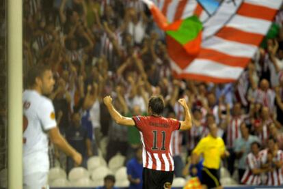 Gabilondo celebra su gol