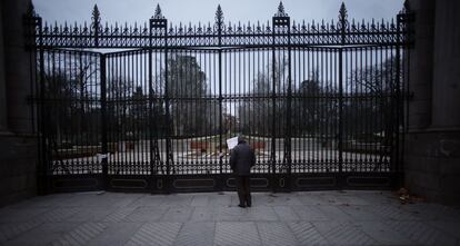 Puerta de la Independencia del parque de El Retiro de Madrid. 