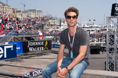 El modelo Jon Kortajarena, en el Gran Premio de Mónaco.