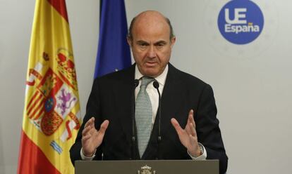 El ministro espa&ntilde;ol de Econom&iacute;a, Luis de Guindos. 