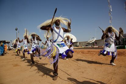Celebraciones del Día de la Paz en Darfur, Sudán.