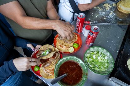 Taquería Califa de León en la colonia San Rafael en Ciudad de México