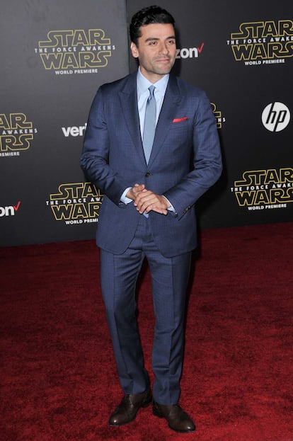 Oscar Isaac, Poe Dameron en El despertar de la fuerza.