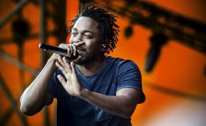 Kendrick Lamar en un concierto en julio de este año.