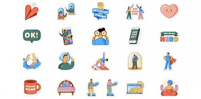 Stickers de WhatsApp.