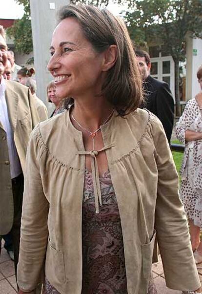 Ségolène Royal, en una visita a una guardería en Dijon el sábado.