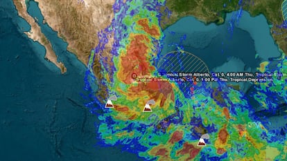 La tormenta tropical 'Alberto'.