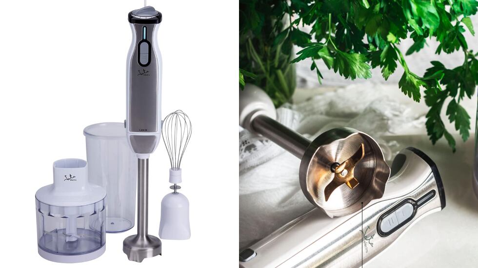 Batidora de mano Jata con doble cuchilla de titanio incluida.