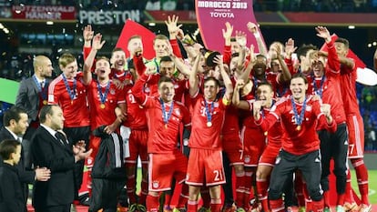 El Bayern celebra el título