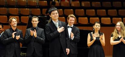 El ganador del primer premio de piano José Iturbi, el japonés Tomoaki Yoshida.