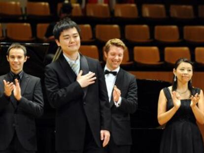 El ganador del primer premio de piano Jos&eacute; Iturbi, el japon&eacute;s Tomoaki Yoshida.