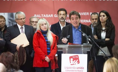 Luis Garc&iacute;a Montero durante la presentaci&oacute;n de su &#039;Consejo c&iacute;vico&#039;. 