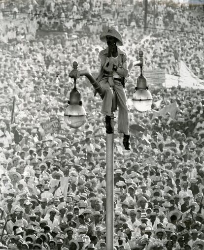 El Quijote de la farola, Plaza de la Revolución, La Habana,  Cuba 26 de julio, 1959