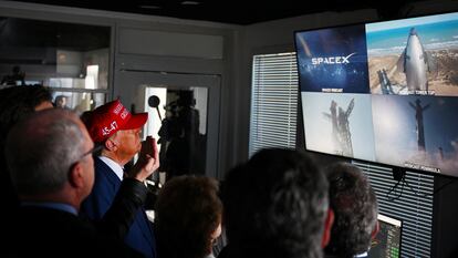 Donald Trump, en unas instalaciones de SpaceX en Brownsville (Texas, EE UU), en noviembre de 2024.