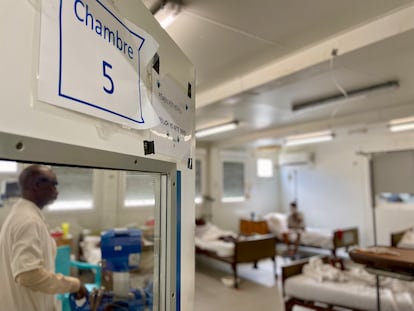 Una sala de traumatología en el hospital de Tabarre de Médicos Sin Fronteras, en la capital haitiana. 