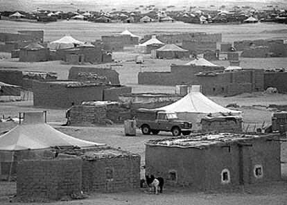 Asentamiento de refugiados saharauis en Tinduf.