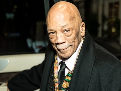 El productor Quincy Jones, en una gala celebrada en el hotel Four Seasons de Los Ángeles en febrero de 2020.