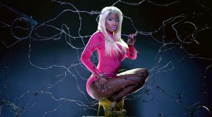 Nicki Minaj, en su último disco 'Beez in the trap'.