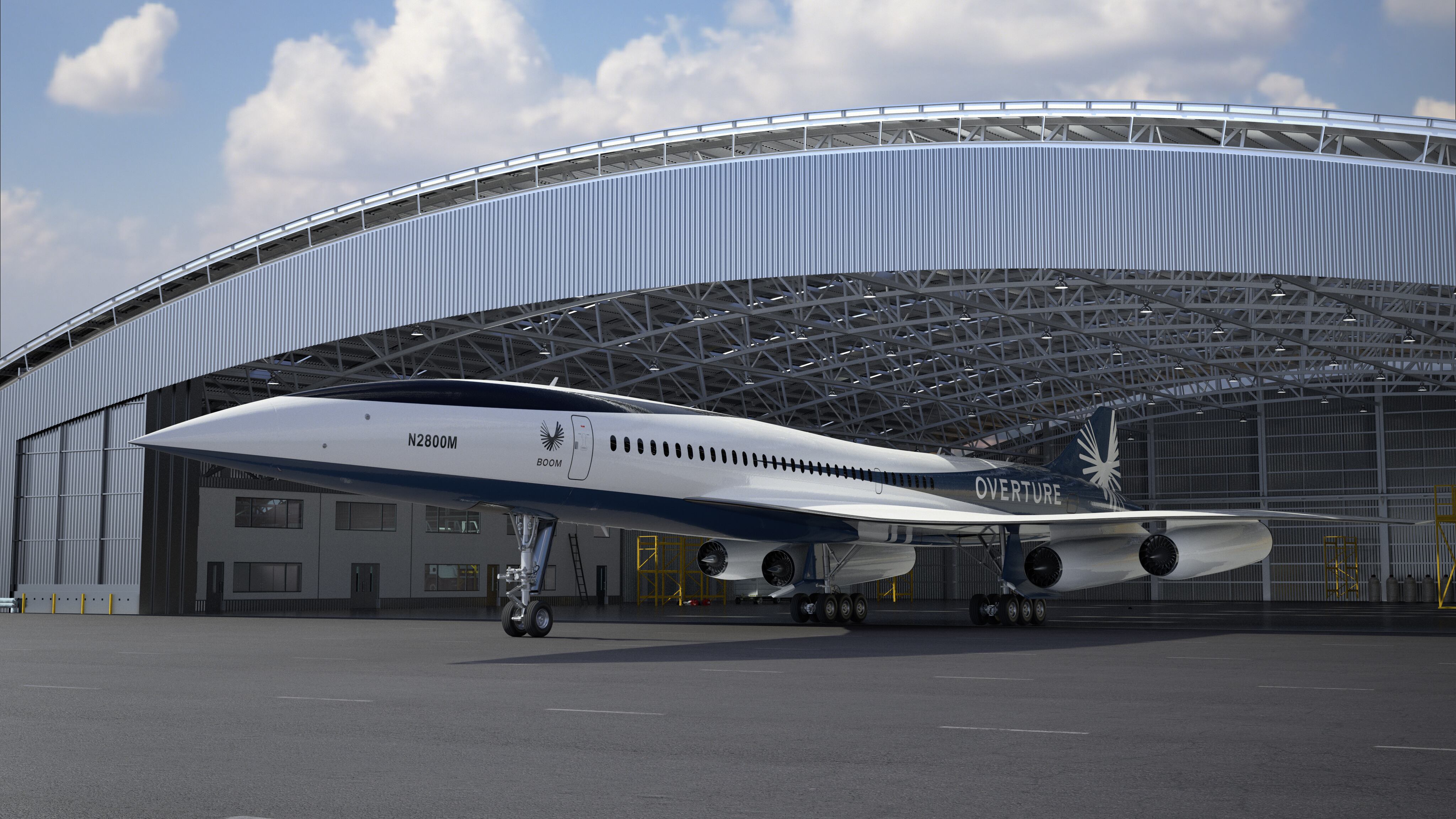 Diseño del futuro avión Overture, de Boom Supersonic.