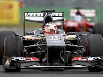 HUlkenberg, piloto de Sauber, en el circuito de Corea.