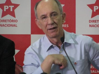 O presidente nacional do PT, Rui Falcão, nesta sexta-feira.