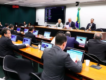 A reunião do Conselho de Ética desta terça-feira contou com poucos parlamentares.