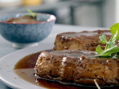 Flan de dulce de leche