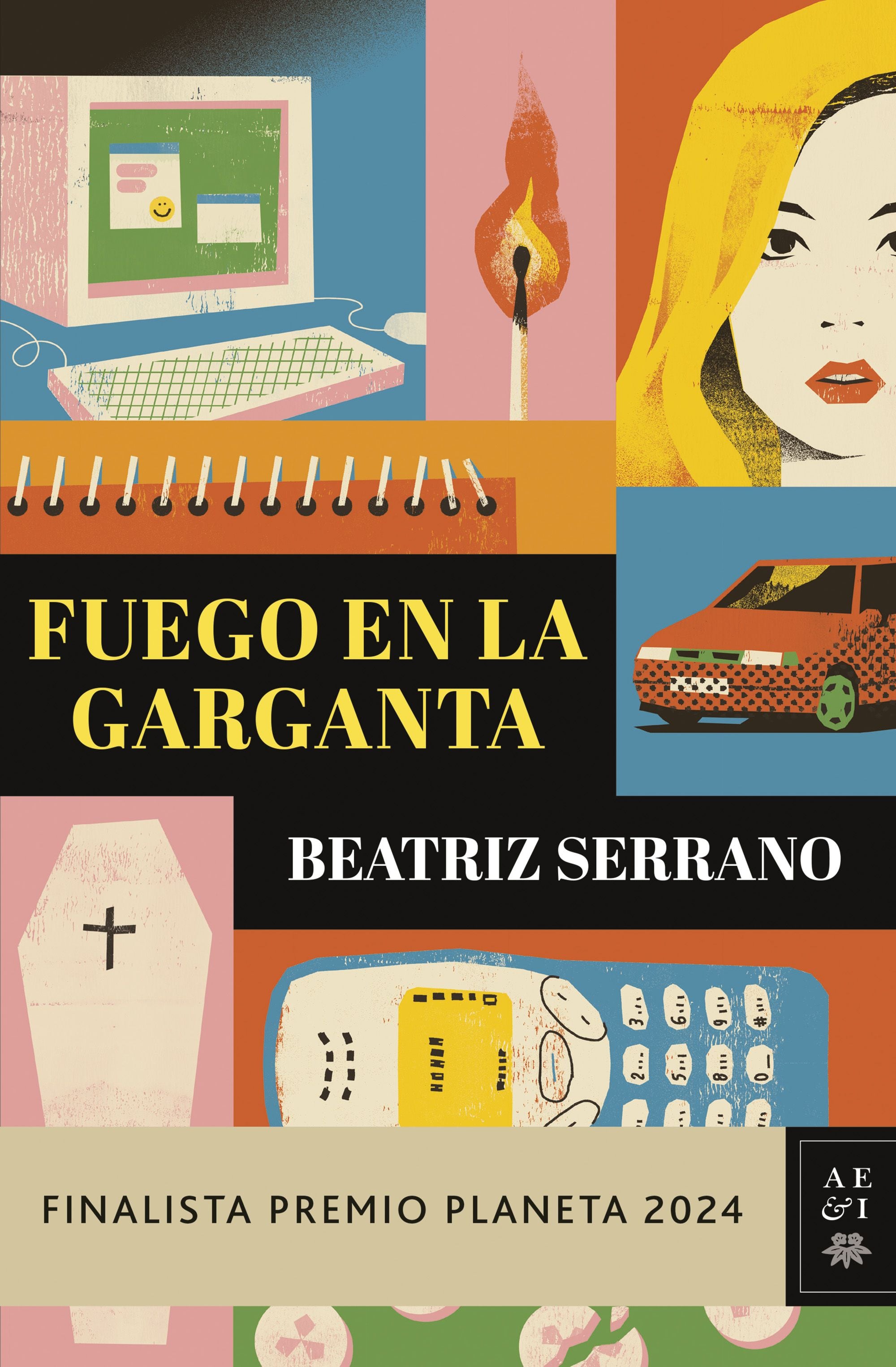 Portada de 'Fuego en la garganta', de Beatriz Serrano.