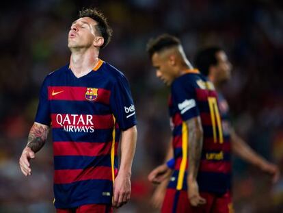 Lionel Messi, el pasado 29 de agosto en el partido Barcelona-Málaga, el último que disputó antes de volar a EE UU para jugar con Argentina.