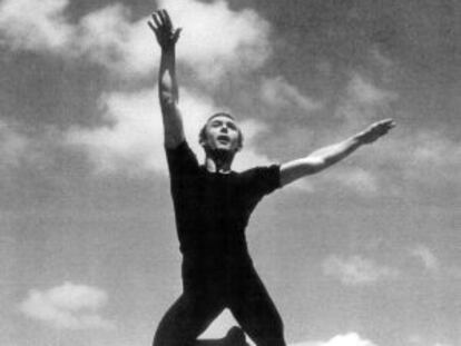 Boris Trailine, en Florencia en 1953.