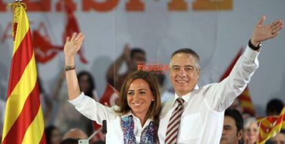 Chacón y Navarro, en noviembre de 2012. / TONI ALBIR (EFE)