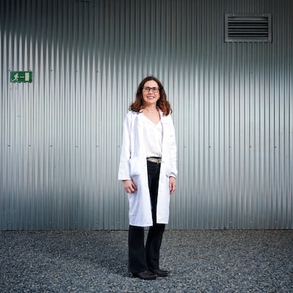 Carolina Pérez de la Campa, en Las Tablas, el barrio donde vive y trabaja.