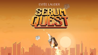 Pantalla del videojuego de Estée Lauder.