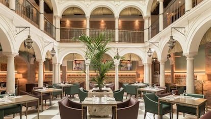 Interior del hotel boutique Palacio Solecio, en Málaga.