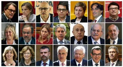 Els 21 càrrecs que podrien ser suspesos.