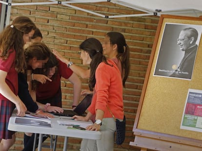 El colegio La Vall, uno de los centros que segregan por sexo.