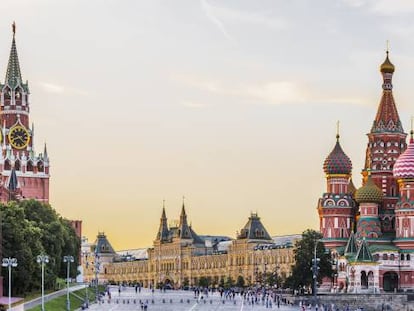 Imagen de la Plaza Roja, epicentro de Moscú, la capital de Rusia. 