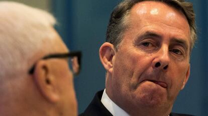 El ministro brit&aacute;nico de Comercio Internacional, Liam Fox