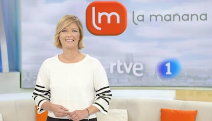 La presentadora María Casado, en el plató del programa ‘La mañana de La 1’.