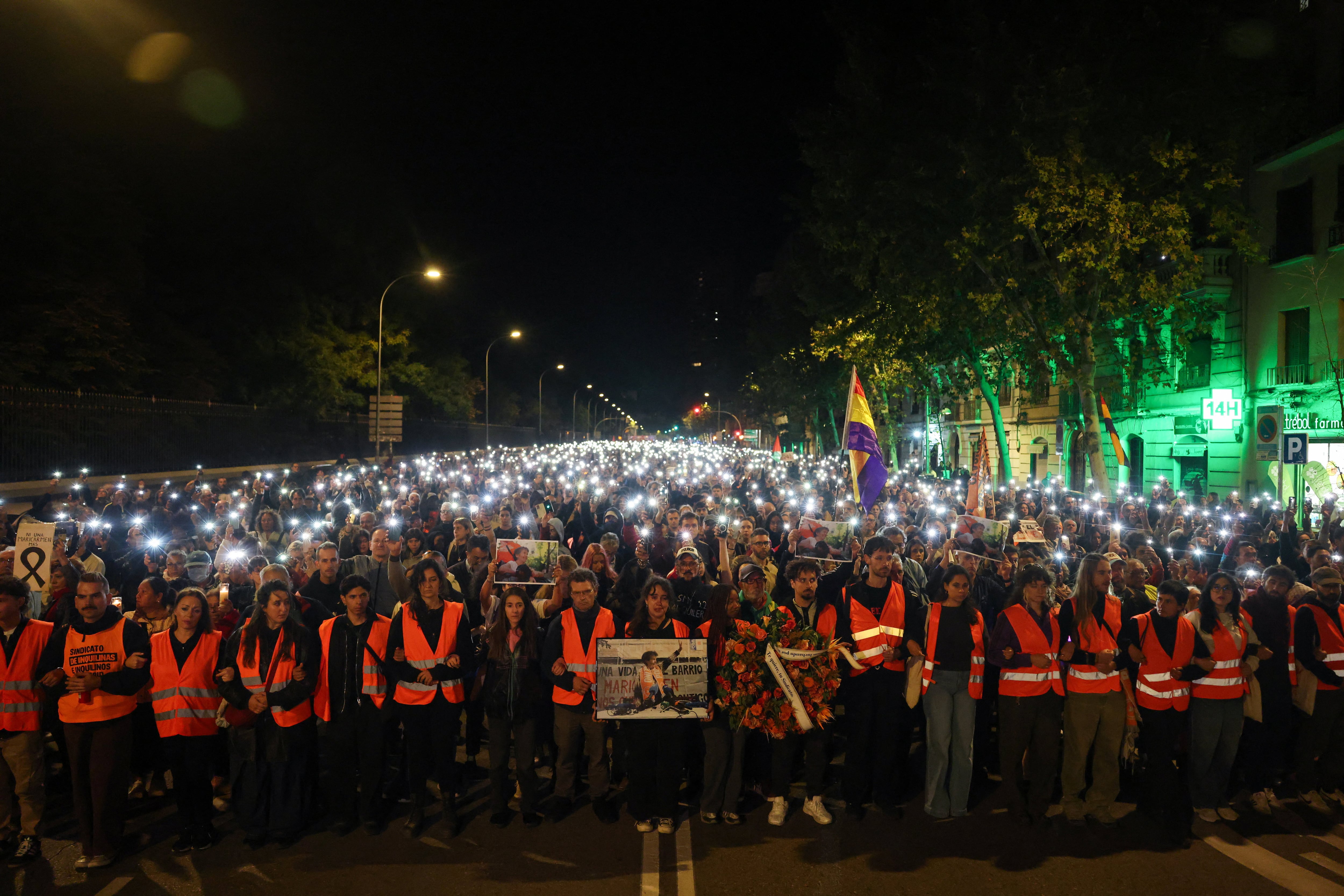 Una marcha en honor a Maricarmen recorre Madrid: “¡No son muertes, son asesinatos!”