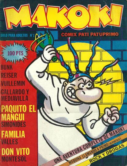 Portada de la revista 'Makoki' protagonizada por el personaje del mismo nombre creado por Gallardo.