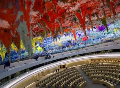 El coste de la obra de Miquel Barceló para la cúpula del salón de las Naciones Unidas ha desatado la polémica.