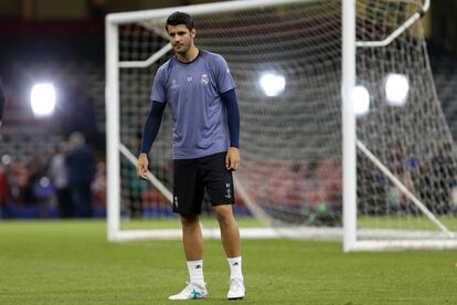 Morata, el d&iacute;a antes de la final de Cardiff. 