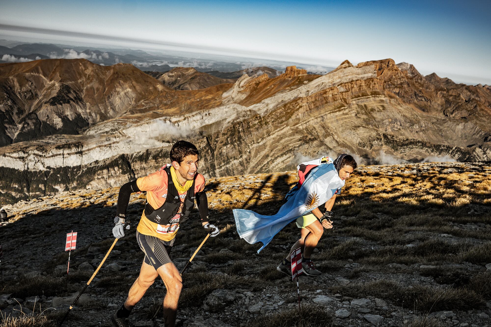 Mnauel Merillas, en un momento de la carrera.