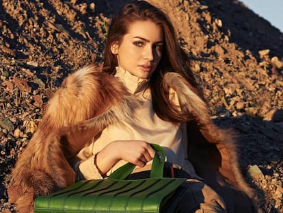 Medow Walker, hija del actor Paul Walker, posando como modelo.