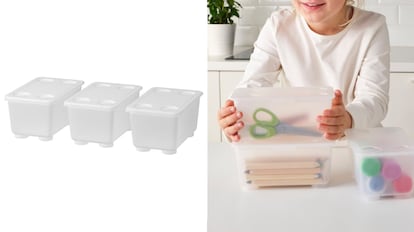 Este set de organizadores con tapa a la venta en Ikea tienen una relación calidad-precio excepcional.