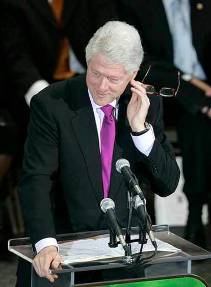 EL EX PRESIDENTE DE EE UU BILL CLINTON, EN UN DISCURSO EL LUNES, DÍA CONMEMORATIVO DE MARTIN LUTHER KING.