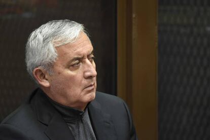 El expresidente de Guatemala Otto Pérez Molina (2012-2015) este viernes.